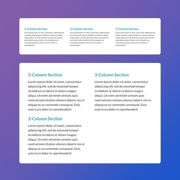 3-Col Content Section